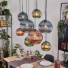 Koyoto lampa wisząca, kula świetlna, lampa wisząca kolory naturalne, czarny, 8-punktowe