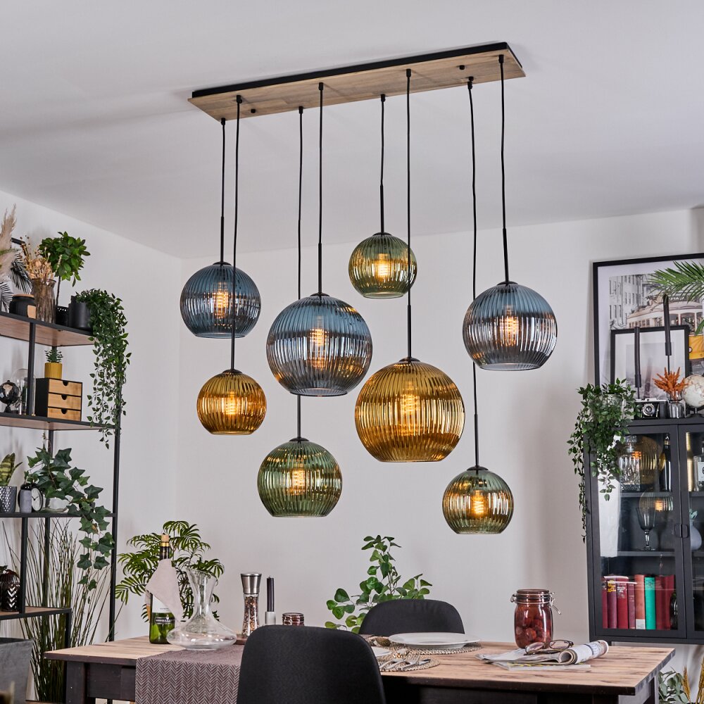 Koyoto Lampa wisząca, Kula świetlna, Lampa wisząca Ecru, Czarny, 8-punktowe main product photo