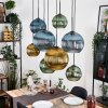 Koyoto Lampa wisząca, Kula świetlna, Lampa wisząca Ecru, Czarny, 8-punktowe