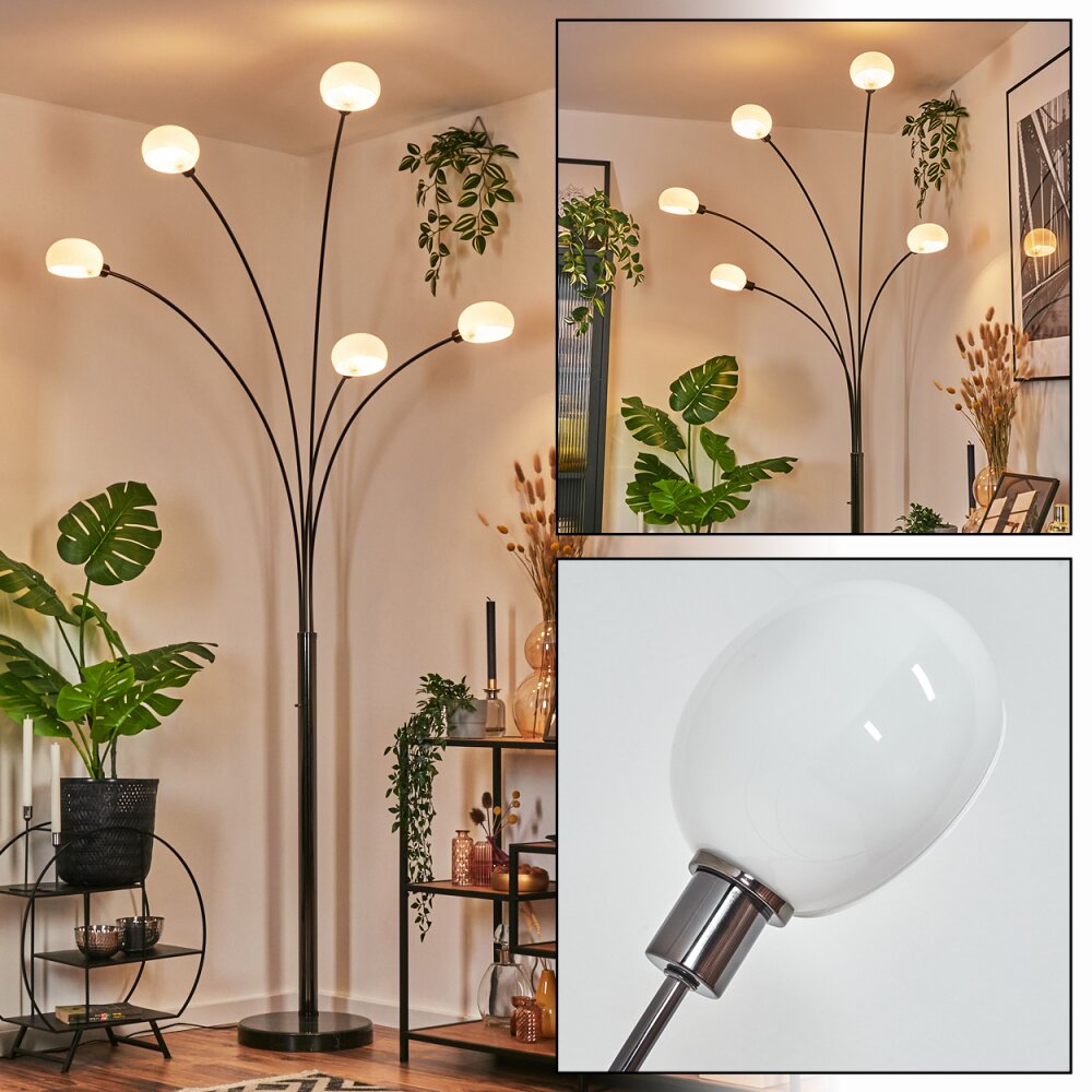 Nikkala Lampa stojąca Chrom, Czarny, 5-punktowe main product photo