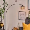 Koyoto lampa stojąca, lampa podłogowa łukowa czarny, 1-punktowy