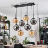 Gastor lampa wisząca, kula świetlna, lampa wisząca bursztynowy, przydymiony, 8-punktowe