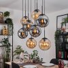 Gastor Lampa wisząca, Kula świetlna, Lampa wisząca W kolorze bursztynu, Przydymiony, 8-punktowe