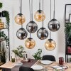 Gastor Lampa wisząca, Kula świetlna, Lampa wisząca W kolorze bursztynu, Przydymiony, 8-punktowe