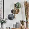 Koyoto Kula świetlna, Lampa ścienna Złoty, Czarny, 3-punktowe