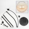 Koyoto lampa stojąca, lampa podłogowa łukowa czarny, 1-punktowy