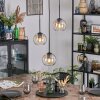 Koyoto lampa wisząca, kula świetlna, lampa wisząca kaskadowa 30 cm bursztynowy, przezroczysty, 3-punktowe