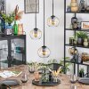 Koyoto lampa wisząca, kula świetlna, lampa wisząca kaskadowa 30 cm bursztynowy, przezroczysty, 3-punktowe