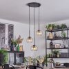 Koyoto Lampa wisząca, Kula świetlna, Lampa wiszącego klastra 30 cm W kolorze bursztynu, Przezroczysty, 3-punktowe