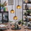 Koyoto Lampa wisząca, Kula świetlna, Lampa wiszącego klastra 30 cm Złoty, Przezroczysty, 3-punktowe