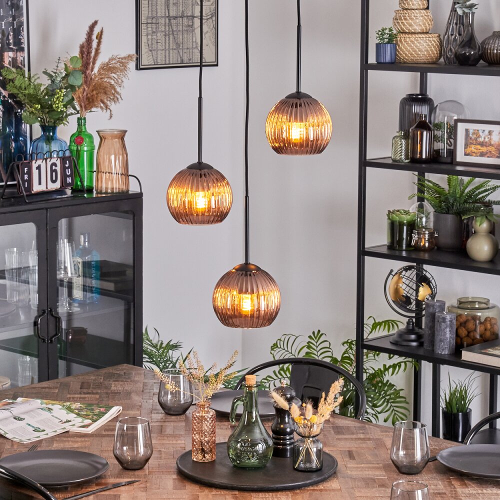 Koyoto Lampa wisząca, Kula świetlna, Lampa wiszącego klastra W kolorze miedzi, 3-punktowe main product photo