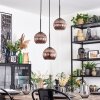 Koyoto Lampa wisząca, Kula świetlna, Lampa wiszącego klastra W kolorze miedzi, 3-punktowe