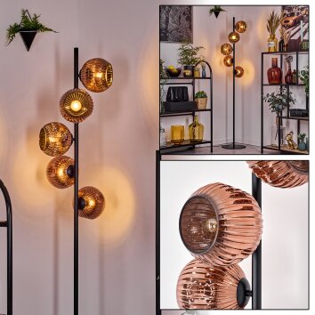 Ripoll lampa stojąca miedziany, 5-punktowe