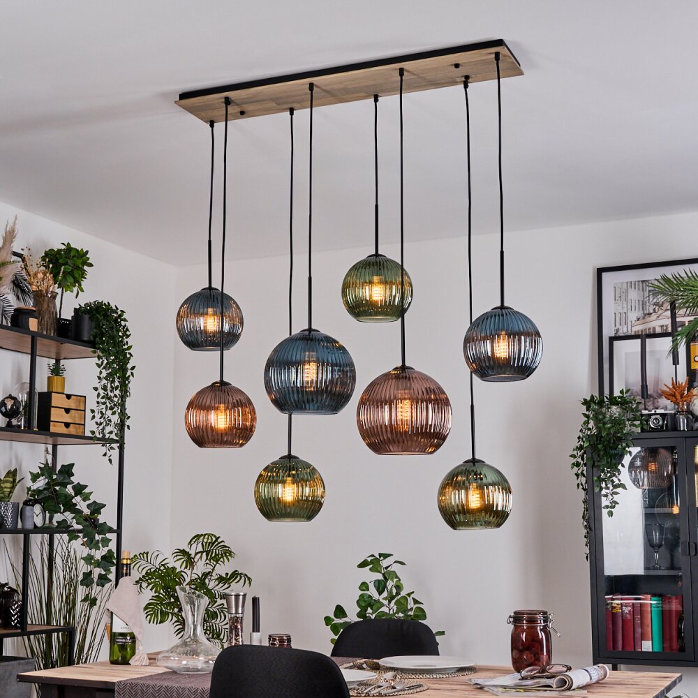 Koyoto Lampa wisząca, Kula świetlna, Lampa wisząca Ecru, Czarny, 8-punktowe main product photo