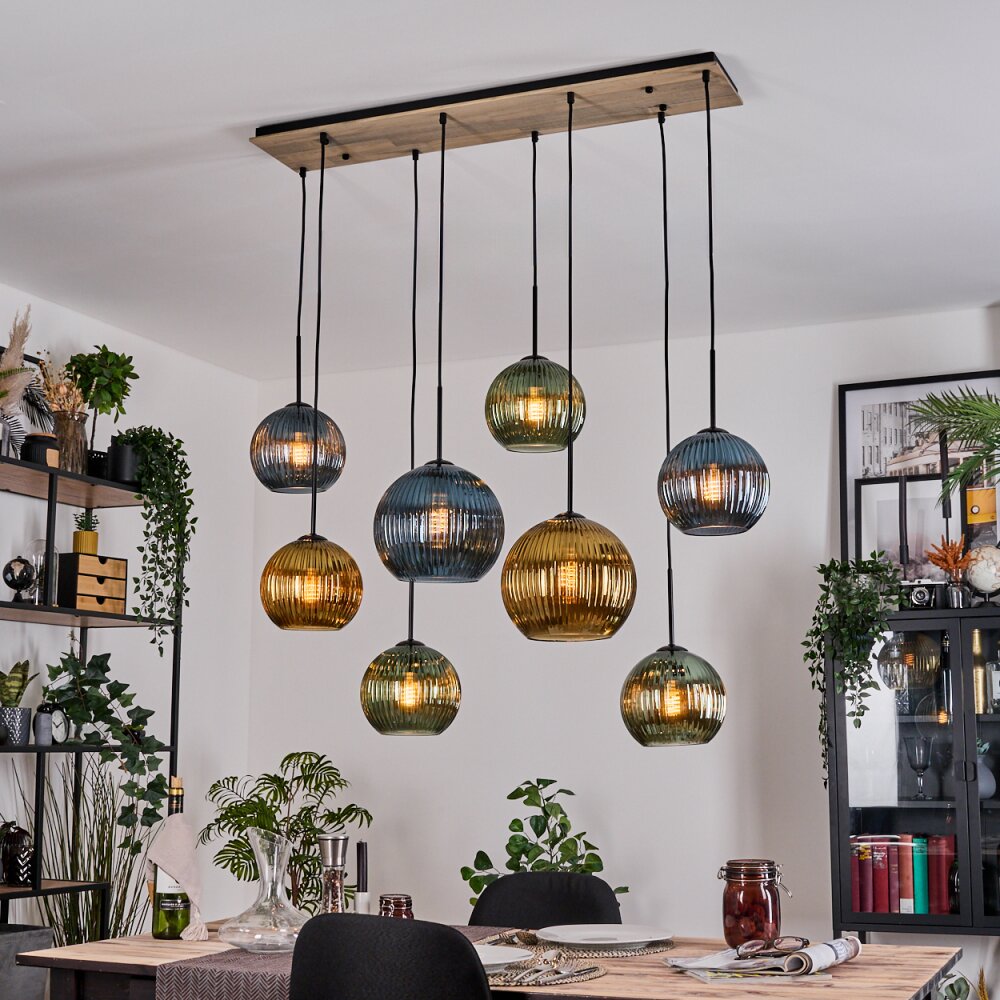 Koyoto Lampa wisząca, Kula świetlna, Lampa wisząca Ecru, Czarny, 8-punktowe main product photo