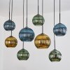 Koyoto Lampa wisząca, Kula świetlna, Lampa wisząca Ecru, Czarny, 8-punktowe