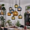 Koyoto Lampa wisząca, Kula świetlna, Lampa wisząca Ecru, Czarny, 8-punktowe