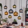 Koyoto Lampa wisząca, Kula świetlna, Lampa wisząca Ecru, Czarny, 8-punktowe