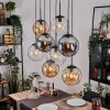 Gastor Lampa wisząca, Kula świetlna, Lampa wisząca W kolorze bursztynu, Przezroczysty, Przydymiony, 8-punktowe