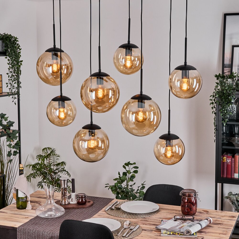 Gastor Lampa wisząca, Kula świetlna, Lampa wisząca W kolorze bursztynu, 8-punktowe main product photo