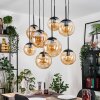 Gastor lampa wisząca, kula świetlna, lampa wisząca bursztynowy, 8-punktowe