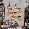 Gastor Lampa wisząca, Kula świetlna, Lampa wisząca W kolorze bursztynu, 8-punktowe