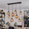 Gastor Lampa wisząca, Kula świetlna, Lampa wisząca W kolorze bursztynu, 8-punktowe