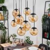Gastor Lampa wisząca, Kula świetlna, Lampa wisząca W kolorze bursztynu, 8-punktowe