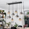Gastor lampa wisząca, kula świetlna, lampa wisząca bursztynowy, przezroczysty, przydymiony, 8-punktowe