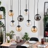 Gastor lampa wisząca, kula świetlna, lampa wisząca bursztynowy, przezroczysty, przydymiony, 8-punktowe