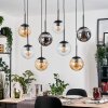 Gastor lampa wisząca, kula świetlna, lampa wisząca bursztynowy, przezroczysty, przydymiony, 8-punktowe