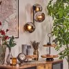 Koyoto Kula świetlna, Lampa ścienna Chrom, Przydymiony, 3-punktowe