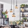 Koyoto lampa wisząca, kula świetlna, lampa wisząca kaskadowa 30 cm bursztynowy, 3-punktowe