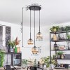 Koyoto lampa wisząca, kula świetlna, lampa wisząca kaskadowa 30 cm bursztynowy, 3-punktowe