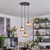 Koyoto lampa wisząca, kula świetlna, lampa wisząca kaskadowa 30 cm bursztynowy, 3-punktowe