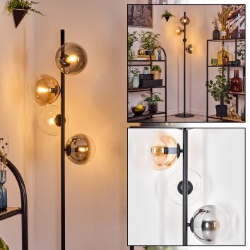 Gastor lampa stojąca 34 cm bursztynowy, przezroczysty, przydymiony, 4-punktowe