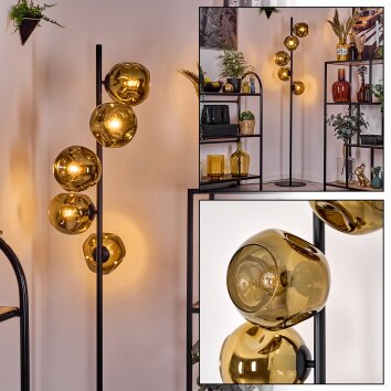 Ripoll Lampa stojąca Złoty, 5-punktowe Ripoll Lampa stojąca Złoty, 5-punktowe