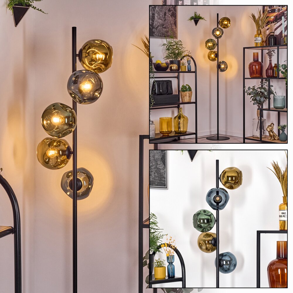 Ripoll Lampa stojąca Niebeieski, Złoty, Zielony, 5-punktowe main product photo