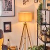 Soungou lampa stojąca kolory naturalne, czarny, 1-punktowy