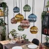 Koyoto lampa wisząca, kula świetlna, lampa wisząca kolory naturalne, czarny, 8-punktowe
