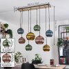 Koyoto lampa wisząca, kula świetlna, lampa wisząca kolory naturalne, czarny, 8-punktowe
