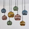 Koyoto lampa wisząca, kula świetlna, lampa wisząca kolory naturalne, czarny, 8-punktowe