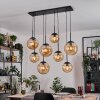 Gastor Lampa wisząca, Kula świetlna, Lampa wisząca W kolorze bursztynu, 8-punktowe