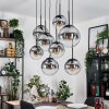 Gastor Lampa wisząca, Kula świetlna, Lampa wisząca Przezroczysty, Przydymiony, 8-punktowe