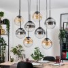 Gastor lampa wisząca, kula świetlna, lampa wisząca bursztynowy, przezroczysty, przydymiony, 8-punktowe