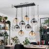 Gastor lampa wisząca, kula świetlna, lampa wisząca bursztynowy, przezroczysty, przydymiony, 8-punktowe