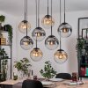 Gastor lampa wisząca, kula świetlna, lampa wisząca bursztynowy, przezroczysty, przydymiony, 8-punktowe