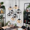 Gastor lampa wisząca, kula świetlna, lampa wisząca bursztynowy, przezroczysty, przydymiony, 8-punktowe