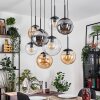 Gastor lampa wisząca, kula świetlna, lampa wisząca bursztynowy, przezroczysty, przydymiony, 8-punktowe