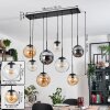 Gastor lampa wisząca, kula świetlna, lampa wisząca bursztynowy, przezroczysty, przydymiony, 8-punktowe